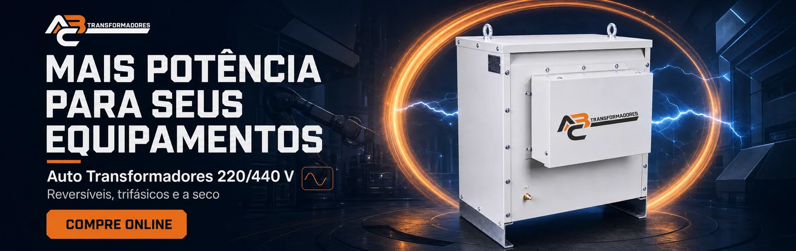 Auto transformadores 220/440 V, fabricados pela ABC